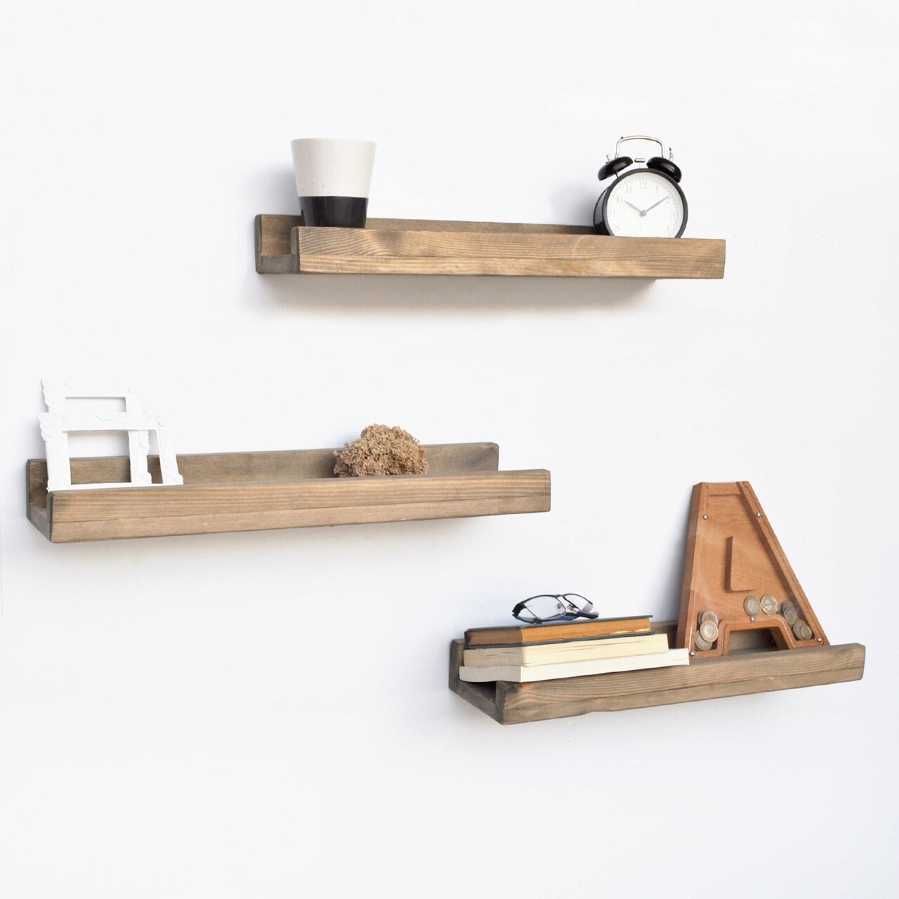 Raft de perete, Evila Originals, Aa068, 50x6x13 cm, Maro - 2 | YEO