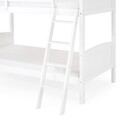 Set 2 paturi suprapuse 98x190 cm cu somiere incluse, Avatar,  L.202 l.106 H.156, lemn masiv de plop/mdf, alb