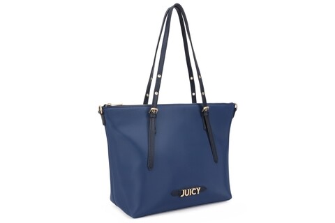 Geanta Juicy Couture 349, 45x25x30 cm, piele ecologica, albastru inchis