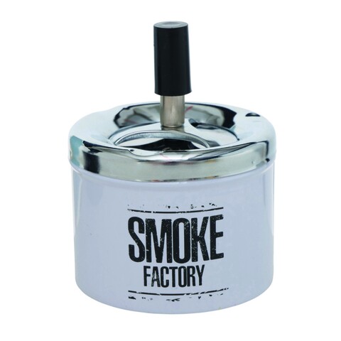 Scrumiera Smoke Factory V2, Boltze, 9×12 cm, inox, alb
