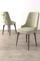 Set scaune 4 piese, Charlotte, Newa, Crem/Maro