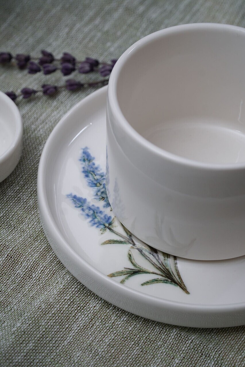 Set pentru ceai, Hermia, 858CMR2113, Portelan, Farfurie: 14 cm (2 bucăți), Multicolor - view 5