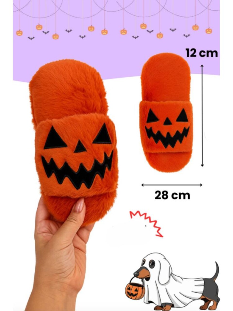 Jucărie pentru câini, Paws &amp; Whiskers, Havhav 1036, Portocaliu/Alb - imagine 2