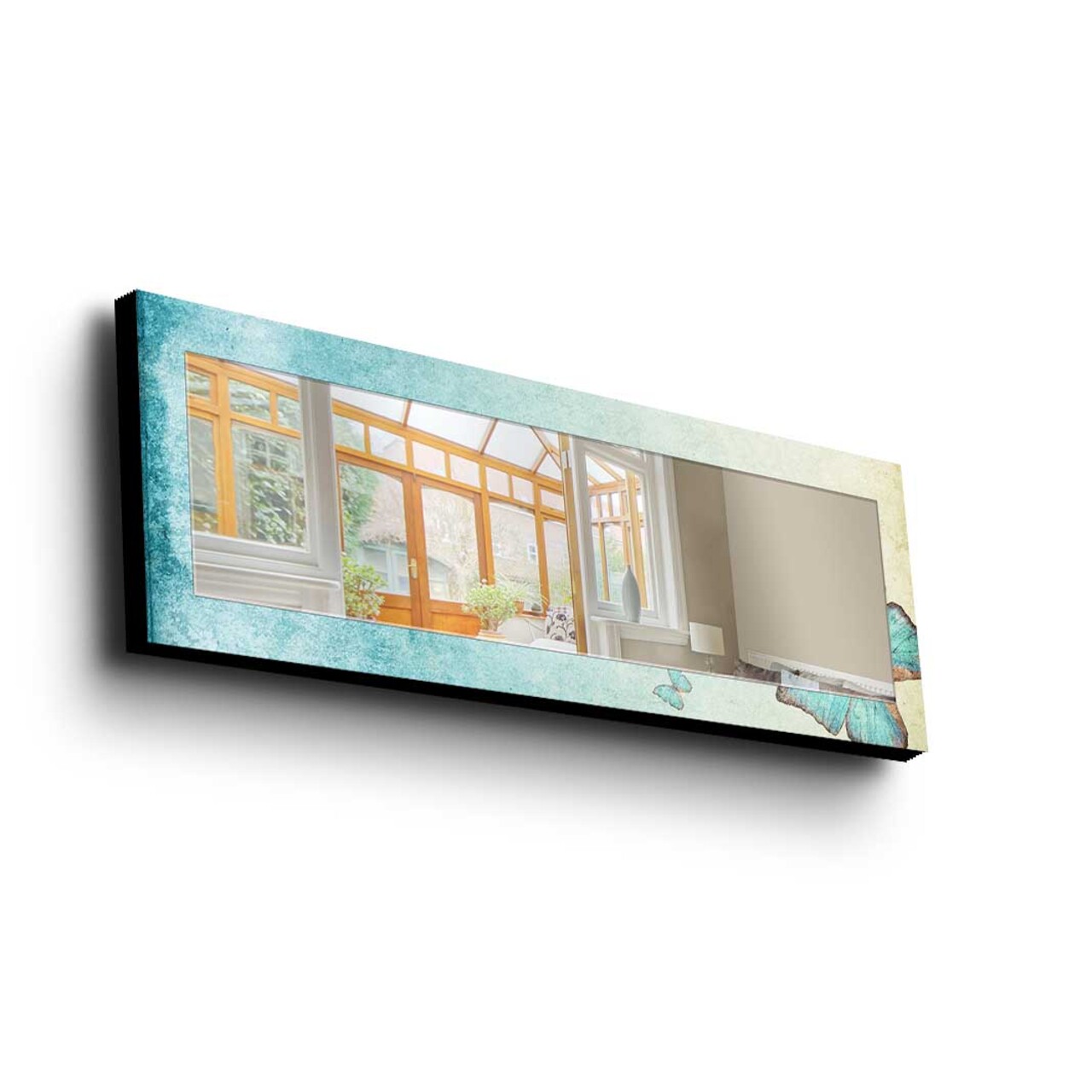 Oglinda decorativa, 40120MA-065, Cadru: 100% LEMN DE PIN (Grosime: 27 mm), Multicolor - view 3