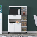 Dulap multifunctional, Rani, F6, 90x133.8x39.5 cm, PAL, Alb