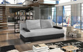 Canapea extensibila 3 locuri ELTAP, Milo, 213x95x90 cm, lemn/poliester, gri deschis/negru