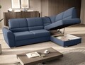 Coltar extensibil dreapta 3 locuri ELTAP, RT-40GO, Siber, 270x186x93 cm, lemn/poliester, albastru inchis