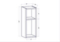 Noptiera, Retricy, Sault, 23.2x22x59.6 cm, PAL, Antracit