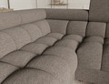 Coltar extensibil stanga 3 locuri ELTAP, LT-20ROY, Fectory, 346x205x93 cm, lemn/poliester, maro