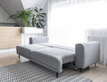 Canapea extensibila 4 locuri ELTAP, SO-DAL-04VE, Dalia, 248x84x95 cm, lemn/poliester, gri deschis