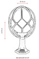 Lampa de exterior, Avonni, 685AVN1116, Plastic ABS, Alb/Negru