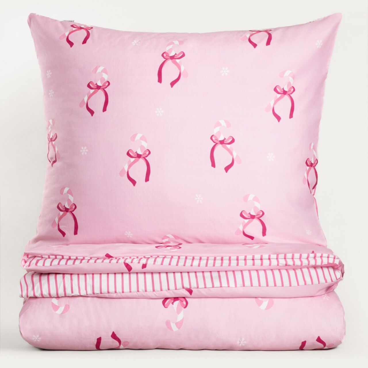 Lenjerie de pat King Size, Rosetta, Homla, 3 piese, 200x220 cm, microfibra din poliester, roz