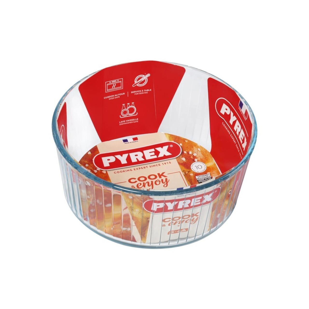 Forma souffle, sticla termorezistenta, 22cm/2,5L - Pyrex - imagine 4