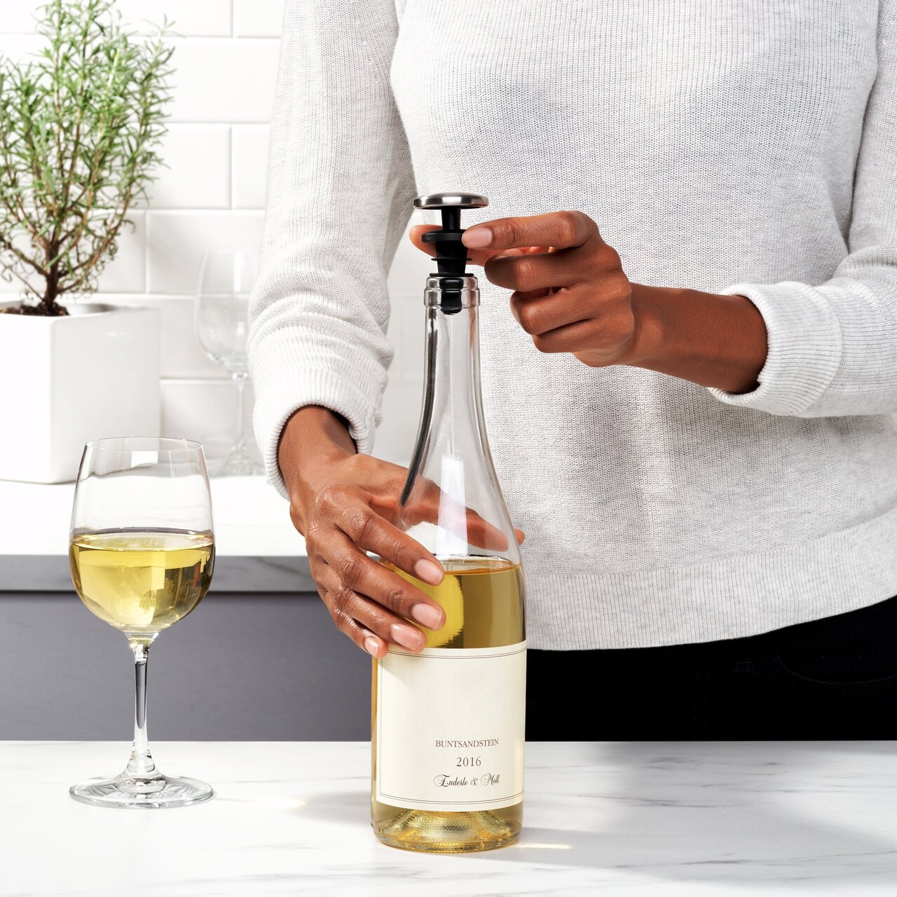 Set 2 dopuri pentru vin, "SteeL" - OXO - imagine 11