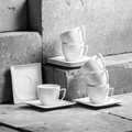 Set de cafea 12 piese Monaco, Ambition, 220 ml, alb
