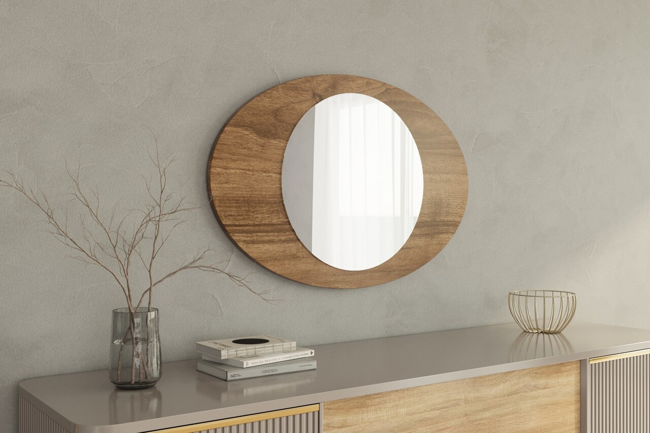 Oglinda decorativa, Siam, Obble, 60x90x2.2 cm, Maro - 1 | YEO