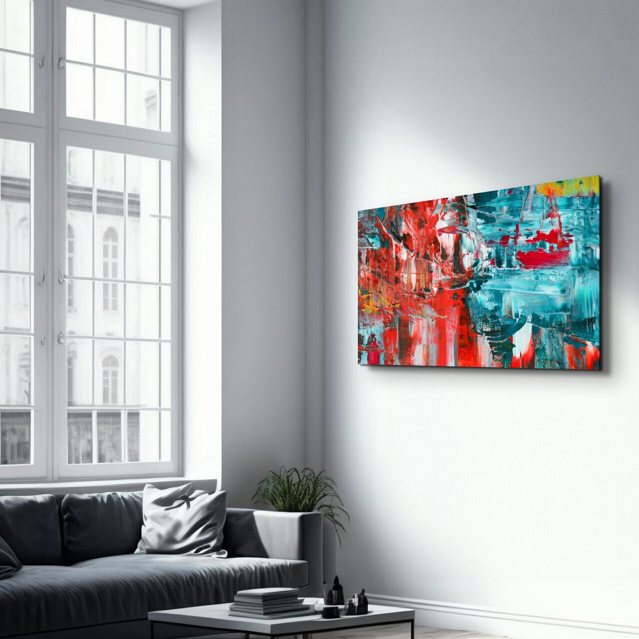 Tablou decorativ, OGLS-7097, Dimensiuni: 70 x 110 cm, Multicolor — imaginea 4