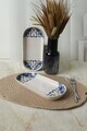 Set platouri servire, Hermia, 275KRM2652, 26 cm, 2 piese, Albastru / Portocaliu