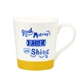 Cana in cutie cadou, Good Morning, Churchill, portelan Fine Bone China, 300 ml