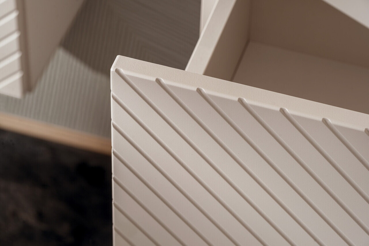 Set mobiler baie, dulap cu lavoar, 80 cm S Un Lola, Viva Cashmere White, Comad, MDF/PAL laminat, casmir mat — imaginea 8
