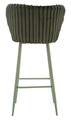 Set 2 scaune de bar Alaska -B, Mauro Ferretti, 55x58x106 cm, fier/poliester, verde