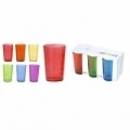 Set 6 pahare Rainbow, 240 ml, sticla, multicolor