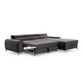 Coltar extensibil dreapta 3 locuri ELTAP, RT-04SO, Grayson, 278x205x92 cm, lemn/poliester, gri