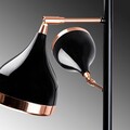 Lampadar, Yildo - 7021, Opviq, 52 x 163 cm, 3 x E27, 40W, negru/cupru