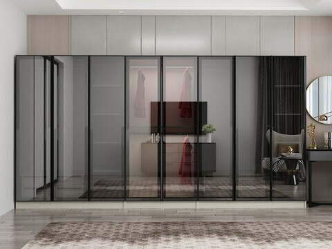 Dulap pentru haine, Hanah Home, Nisa, 360x210x52 cm, Gresie