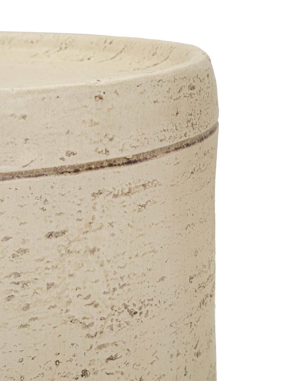 Masuta de cafea, Mauro Ferretti, Antic, 35x43 cm, utilizare interior / exterior,  oxid de magneziu, crem - imagine 3