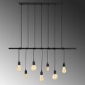 Candelabru Opviq Salkim, 120x180 cm, 7 x E27, 40W, negru