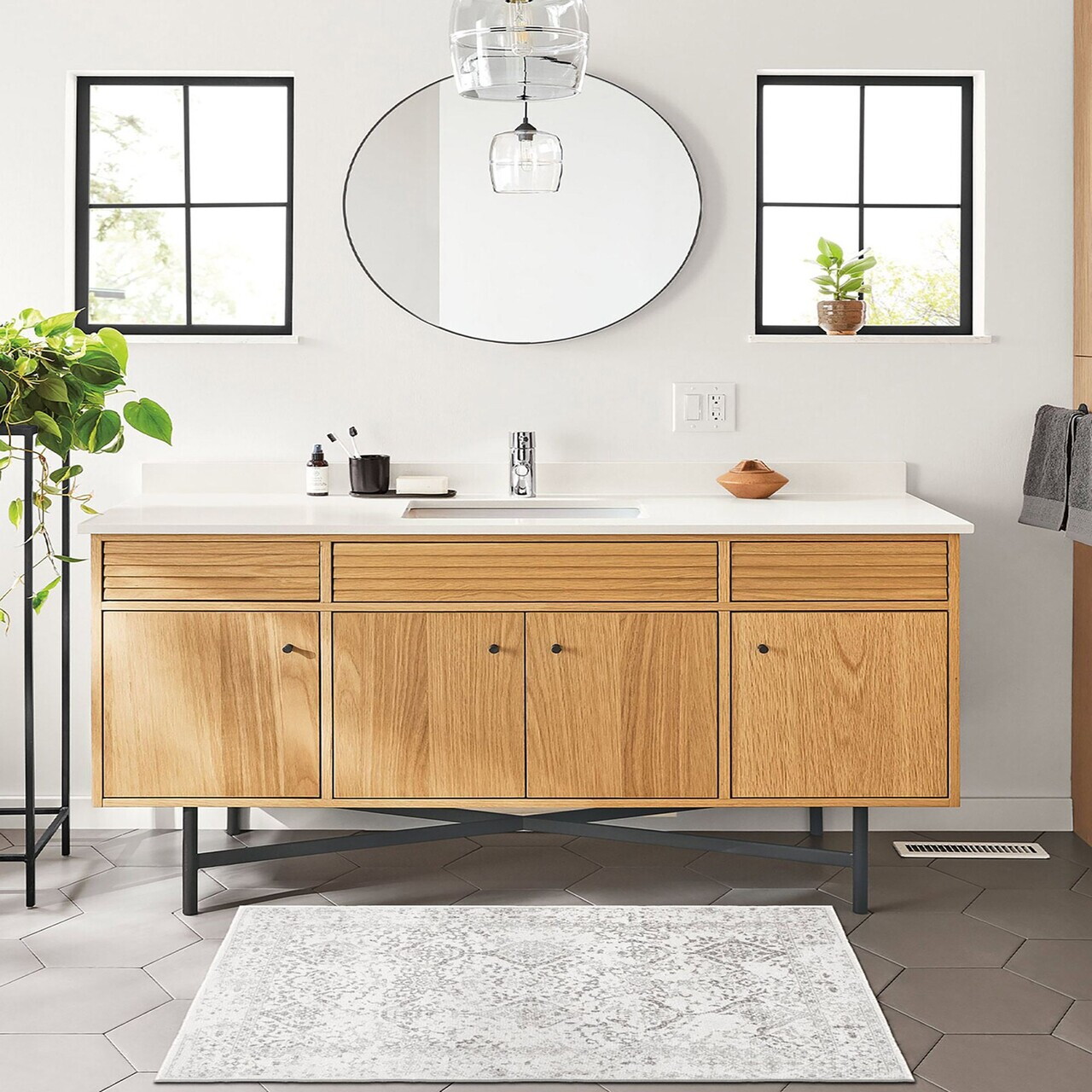 Covor, Kece-Fr17, 180x280 cm, Gri — imaginea 2