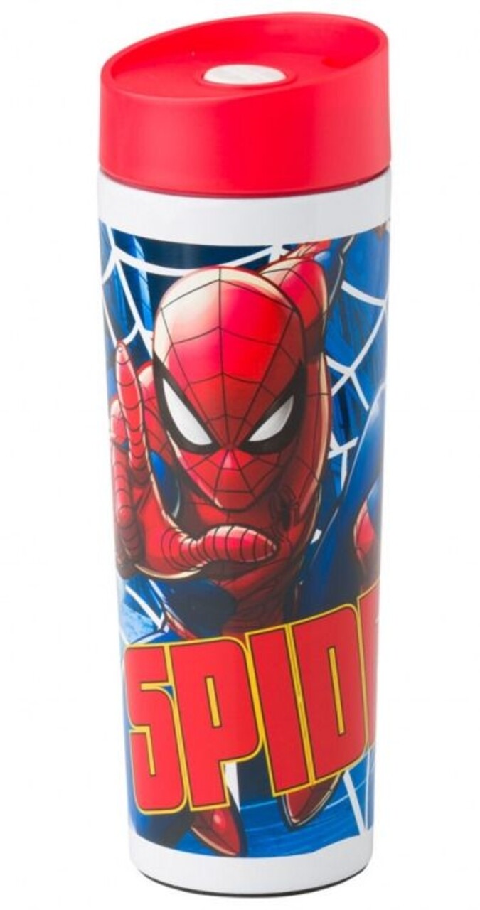 Cana Termos Spidey Spiderman, Marvel, 400 Ml, Inox, Albastru