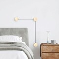 Aplica de perete, Fulgor, 942FLG1286, Metal, Negru / Crem