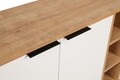 Consola, Decortie, Clara, 142 x 83 x 35.6 cm, pal melaminat, stejar/alb