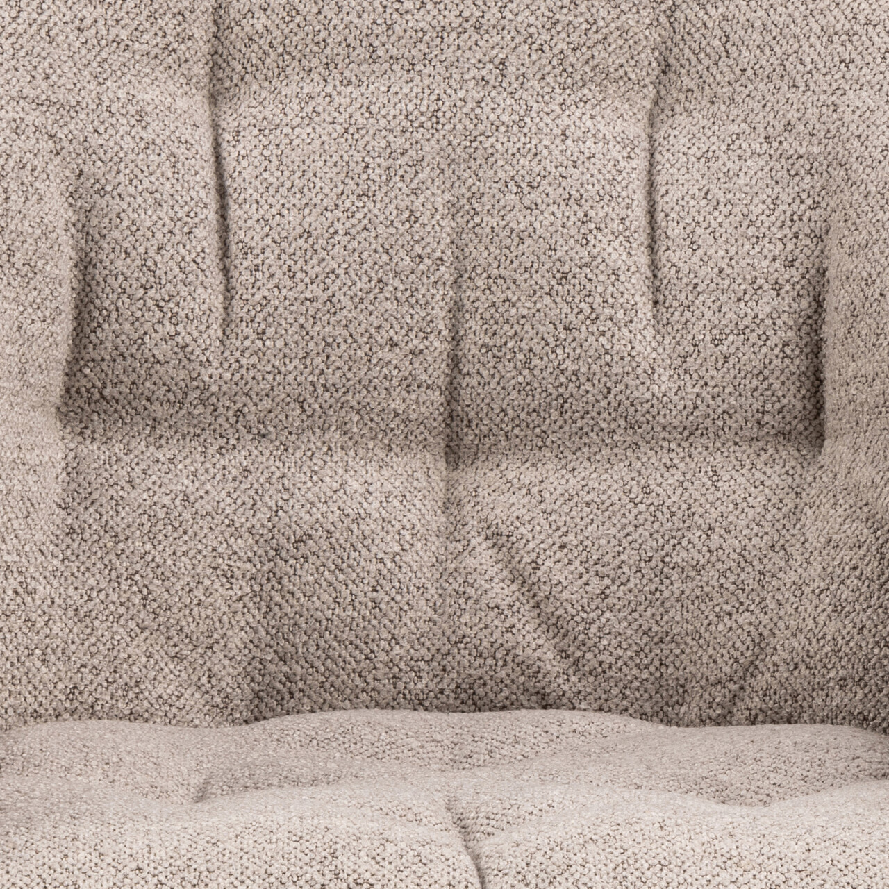 Scaun Brooke, Actona, 57x54.5x82 cm, rotativ, tesatura Boucle/otel, bej