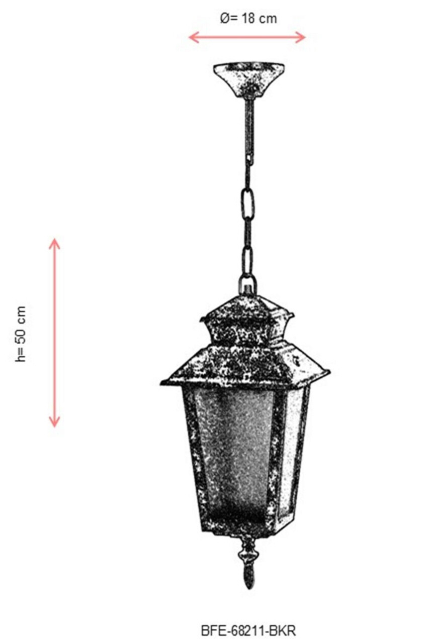 Lustra de exterior, Avonni, 685AVN1369, Plastic ABS, Maro