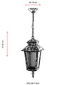 Lustra de exterior, Avonni, 685AVN1369, Plastic ABS, Maro