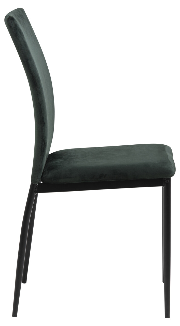 Scaun Demina, Actona, 43.5x53x92 cm, catifea/otel, verde inchis - view 9