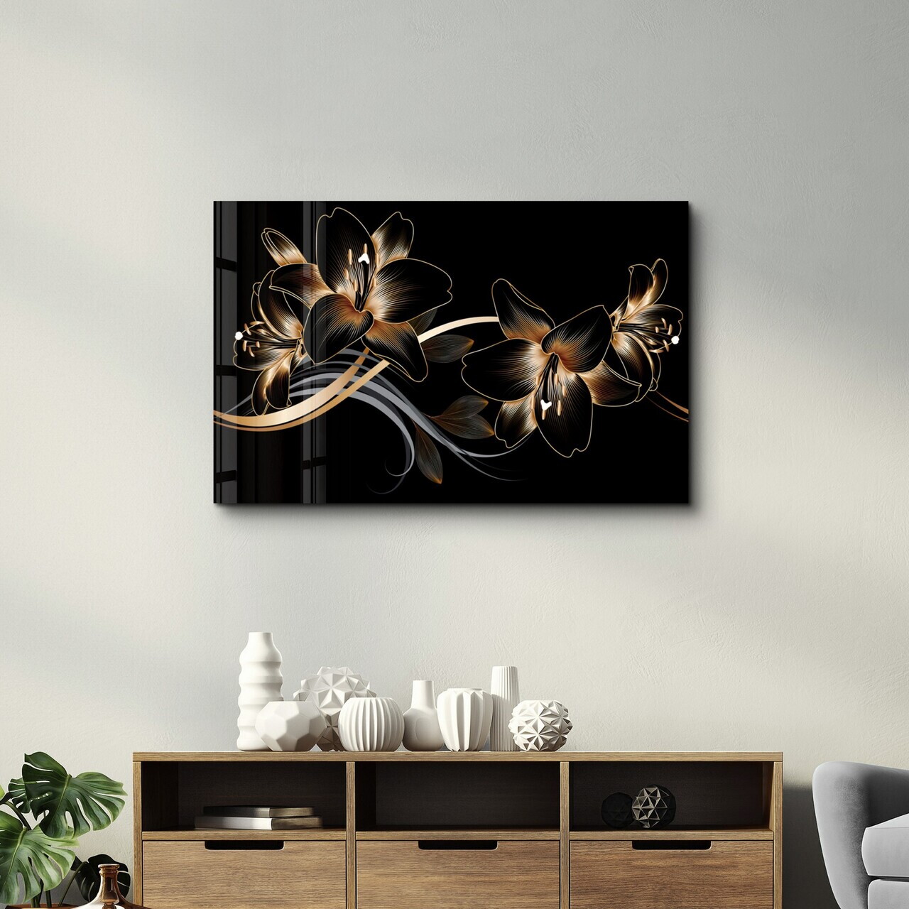 Tablou decorativ, CAM-1077, Dimensiuni: 46 x 72 cm, Multicolor — imaginea 2