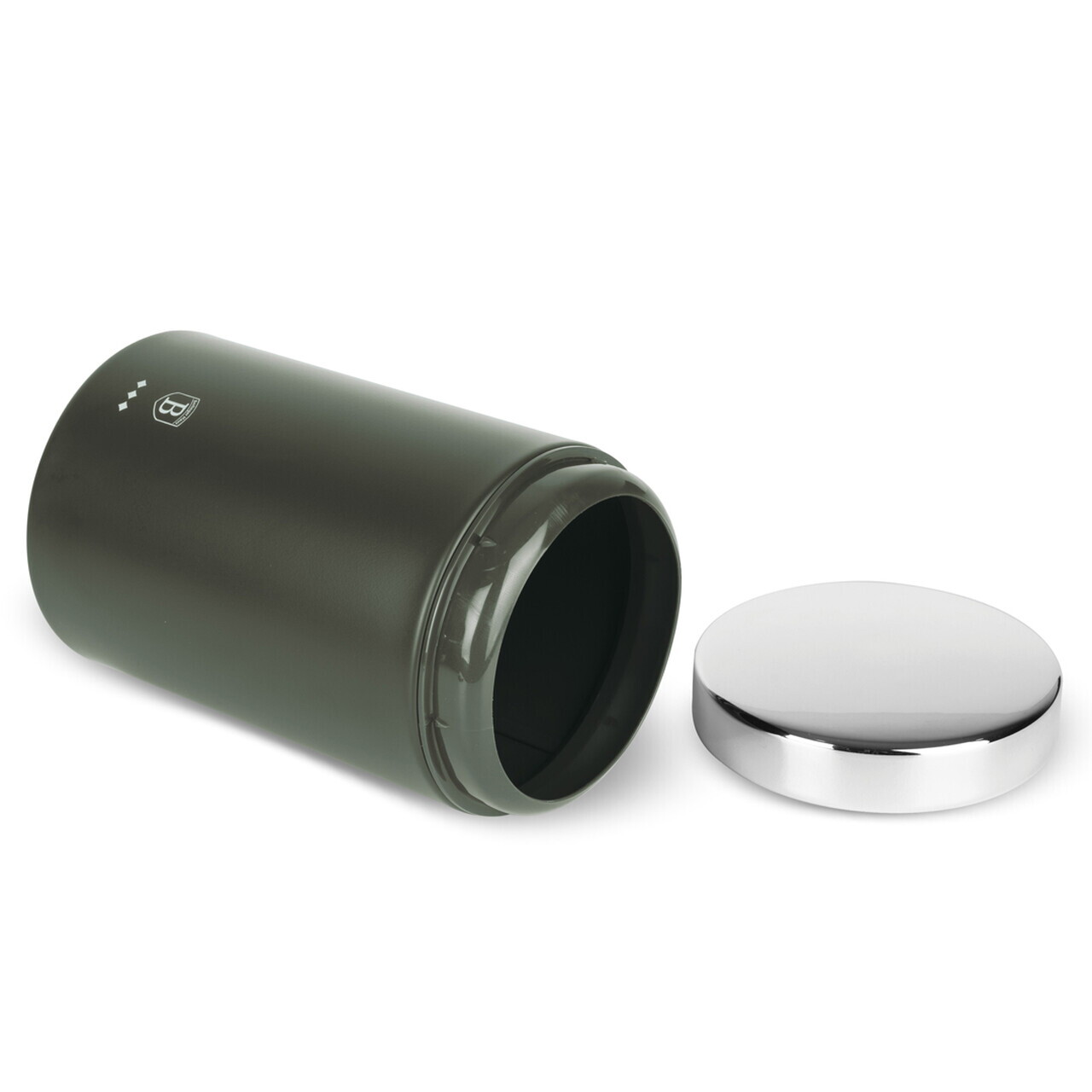 Set cutie pentru paine si 3 recipiente Berlinger Haus, Matte Green, 38.5x28x18.5 cm, inox, verde mat/argintiu - imagine 2