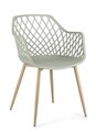 Scaun Optik, Bizzotto, 58 x 54 x 85.5 cm, metal/polipropilena, verde