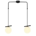 Lustra, Opviq, 892OPV1615, Metal, Alb/Negru