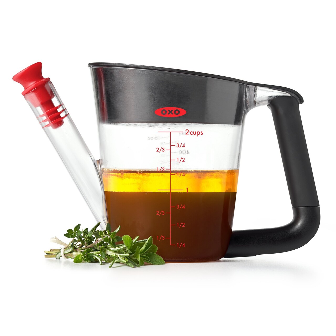 Cana separator grasime, plastic, 500ml, "Good Grips" - OXO - imagine 11