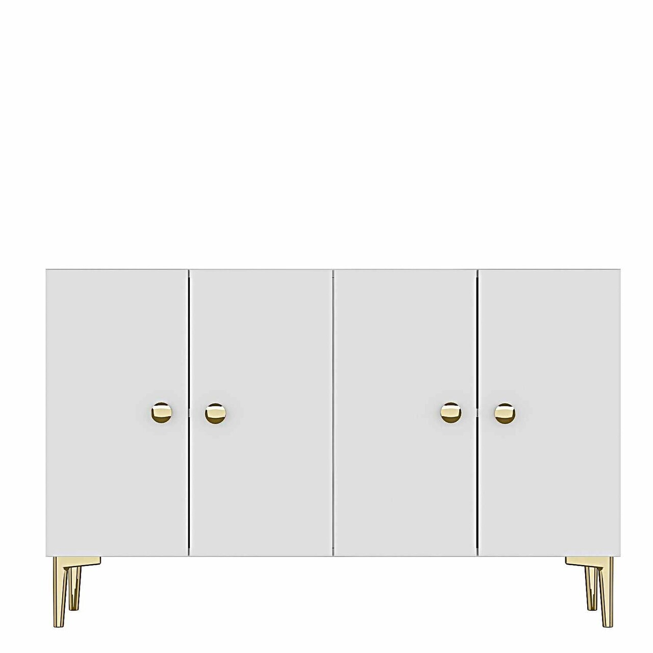 Consola, Hanah Home, Squarel 120, 120x75x32 cm, Alb — imaginea 5