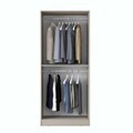 Dulap pentru haine, Hanah Home, BA248, 90x210x57.5 cm, Gresie