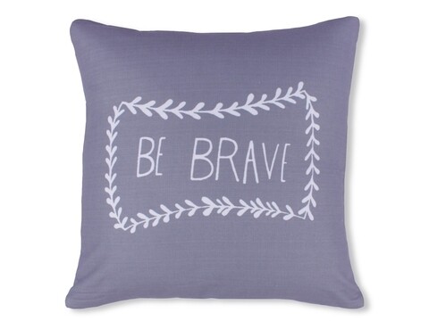 Poza Fata de perna decorativa Be Brave, Fashion Goods, 45x45 cm, poliester, gri