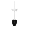 Perie de toaleta cu suport, Brabantia, MindSet, 11x9.6x42 cm, otel, Alb