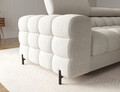 Coltar extensibil dreapta 3 locuri ELTAP, RT-01AMO, Felro, 285x181x93 cm, lemn/poliester, alb