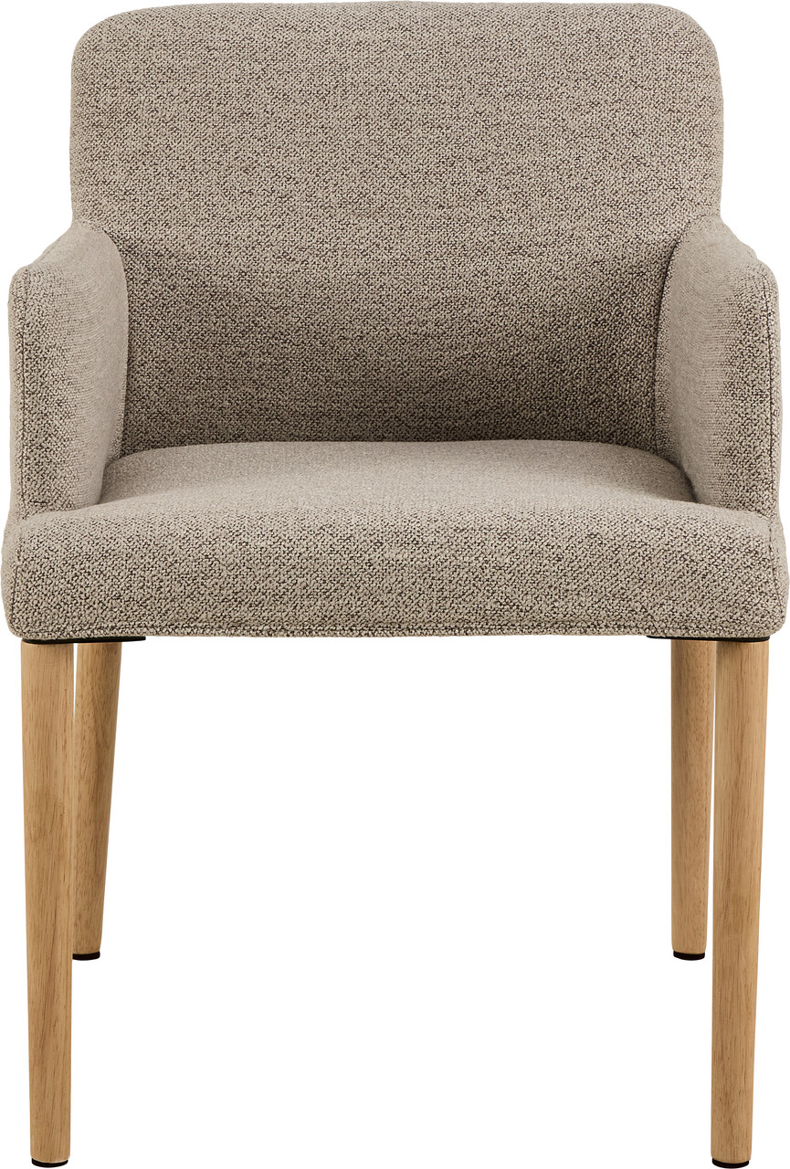 Scaun Zoe, Actona, 56x60x83 cm, tesatura Boucle/lemn de cauciuc, bej - view 10